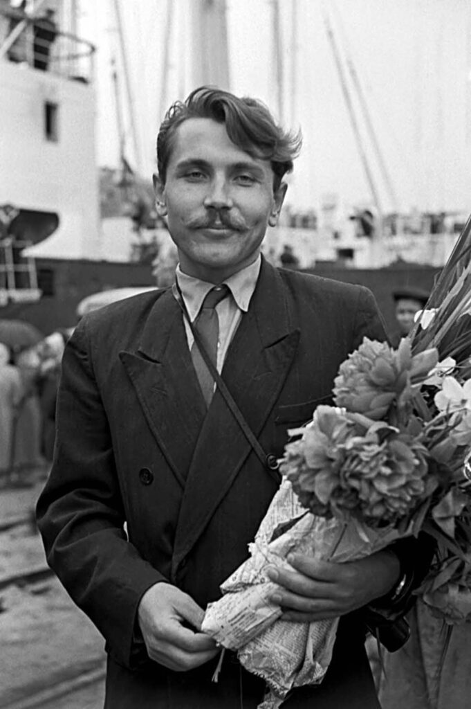 Dr. Leonid Rogozov quando voltou para casa.