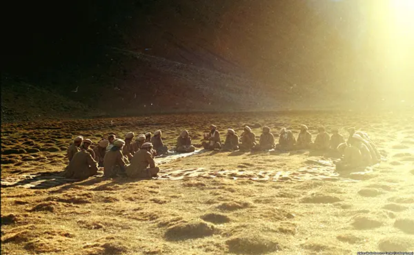 Mujahedin durante uma reunião na província de Parwan.