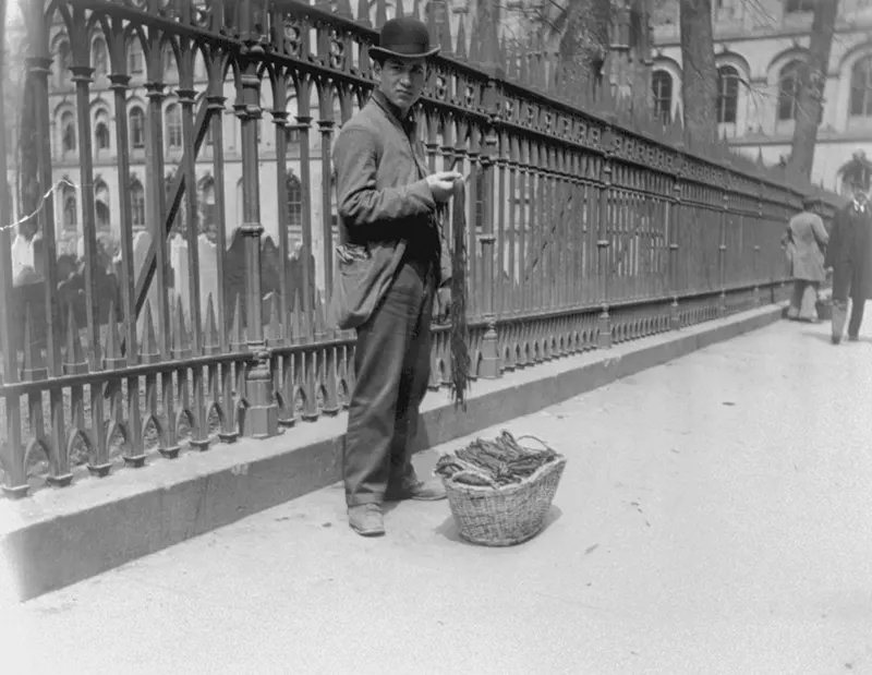 Vendedor de cadarço.